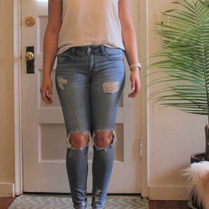 American Eagle Jegging Distressed